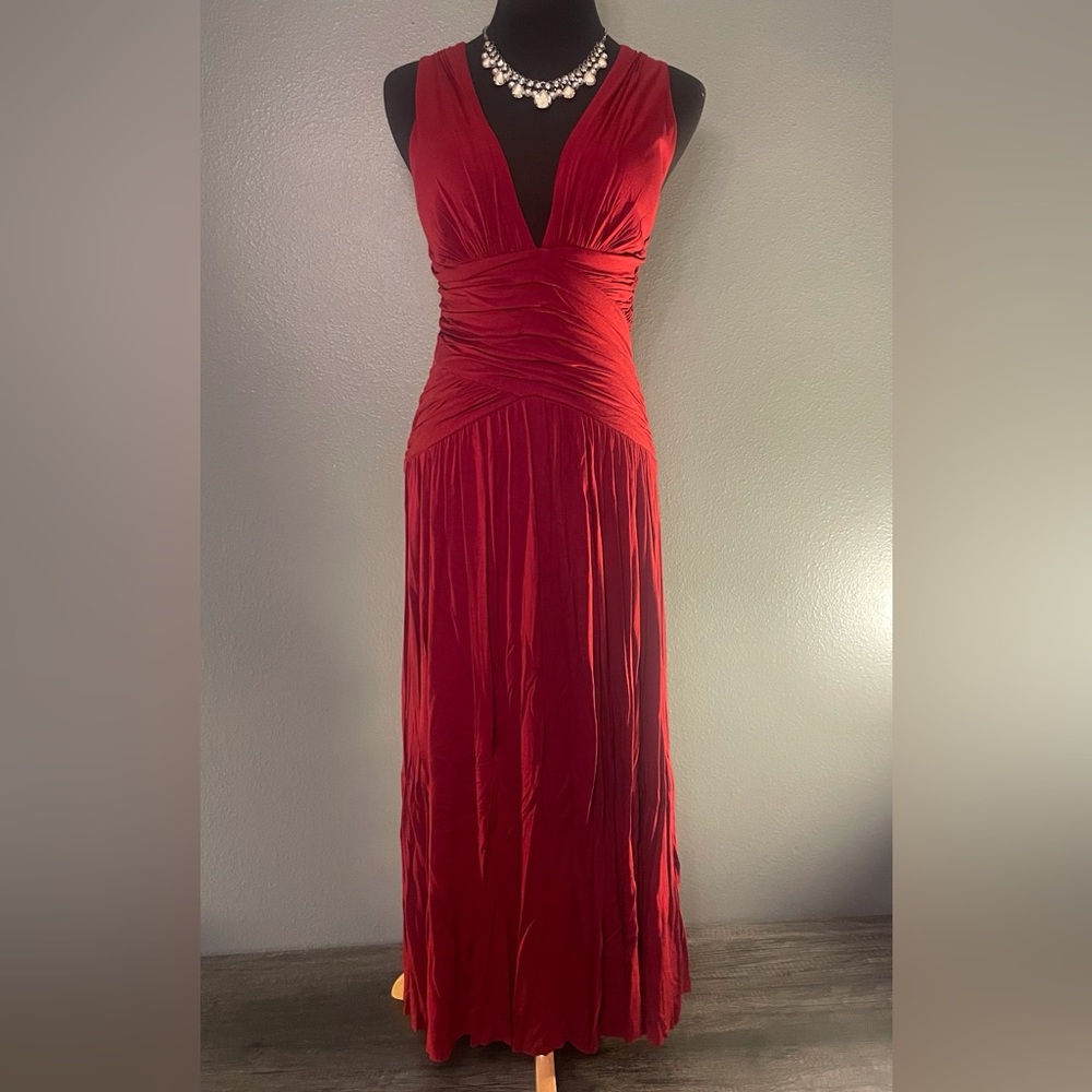 Dance In Paris Dark Rust Strappy Dress